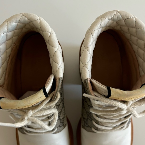 Gucci Apollo Canvas and Leather Platform Boot - Picture 10 of 14